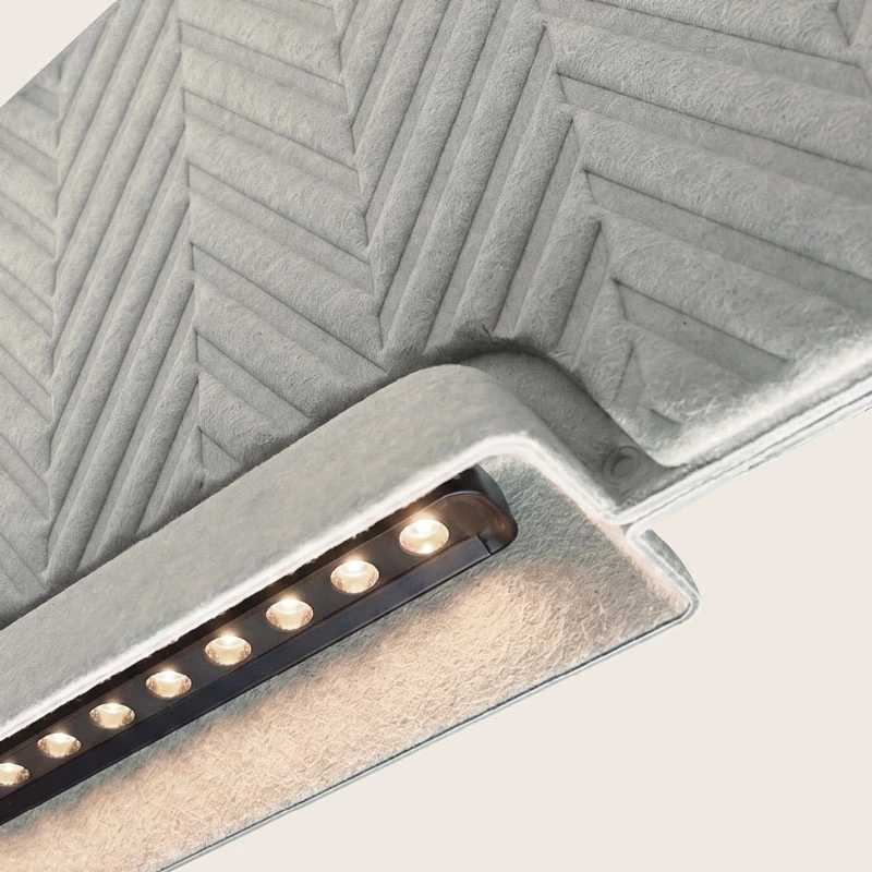 Linijinis pakabinamas LED šviestuvas 26W 3000K – pilkas