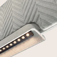 Linijinis pakabinamas LED šviestuvas 26W 3000K – pilkas - Nuotrauka 3