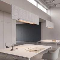 Linijinis pakabinamas LED šviestuvas 26W 3000K – pilkas - Nuotrauka 1