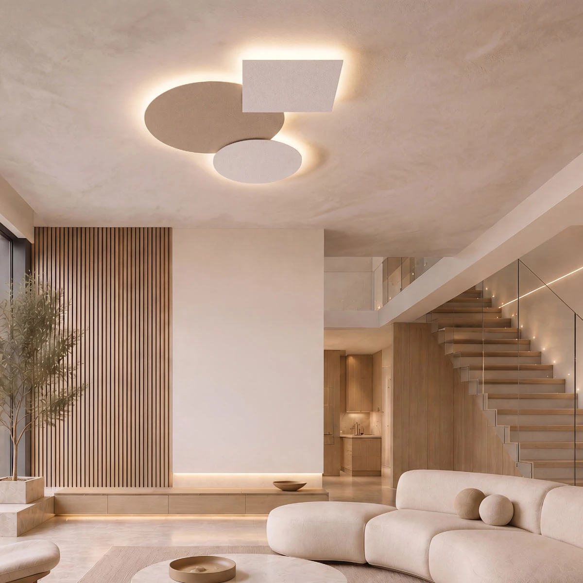 Sieninis LED šviestuvas 94W 2700K/3000K/4000K – matinis baltas
