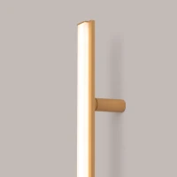 Sieninis šviestuvas 118,5 cm – linijinis, auksinis, šiltos LED šviesos - Nuotrauka 6