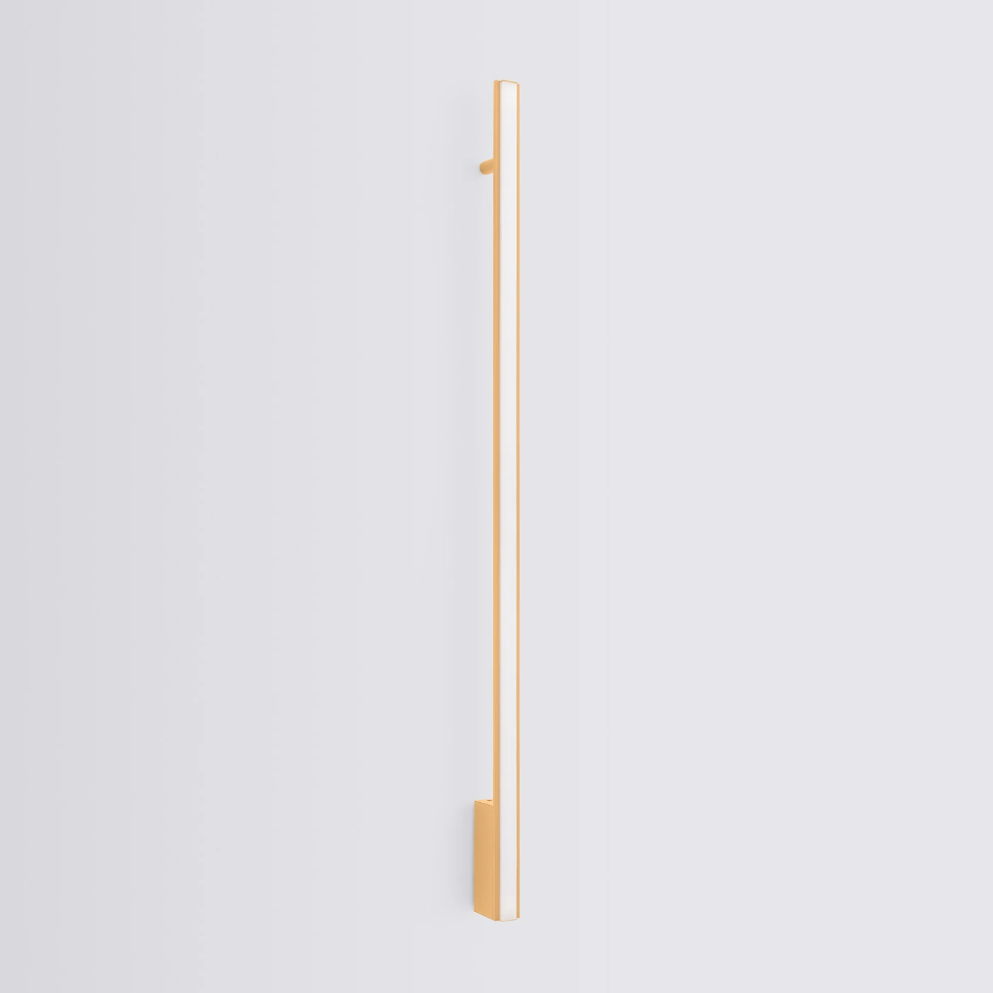 Sieninis šviestuvas 118,5 cm – linijinis, auksinis, šiltos LED šviesos