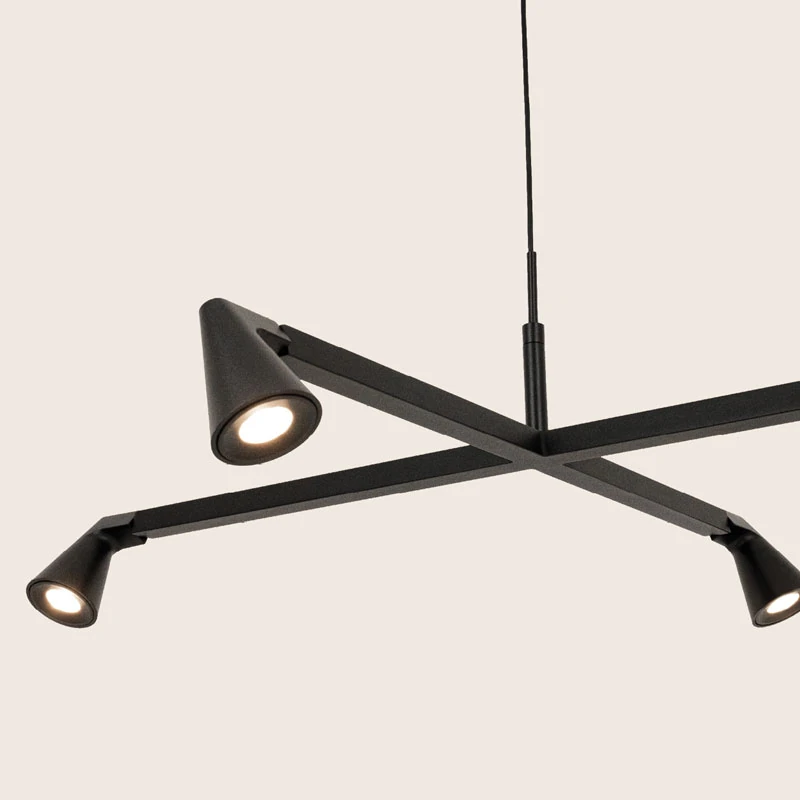 Pakabinamas LED šviestuvas 36W 2700K/3000K – matinis juodas