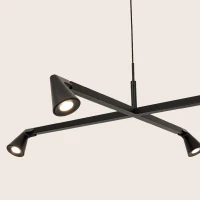 Pakabinamas LED šviestuvas 36W 2700K/3000K – matinis juodas - Nuotrauka 3