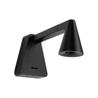 Sieninis LED šviestuvas 6W 2700K/3000K – matinis juodas - Nuotrauka 2