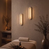 Sieninis LED šviestuvas 7W 2700K/3000K – aukso spalvos - Nuotrauka 1