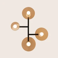 LED ceiling light 26W 2700K/3000K – tawny brown - Image 3