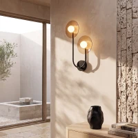 Sieninis LED šviestuvas 12W 2700K/3000K – gelsvai rudas - Nuotrauka 1