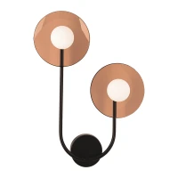 Sieninis LED šviestuvas 12W 2700K/3000K – gelsvai rudas - Nuotrauka 2