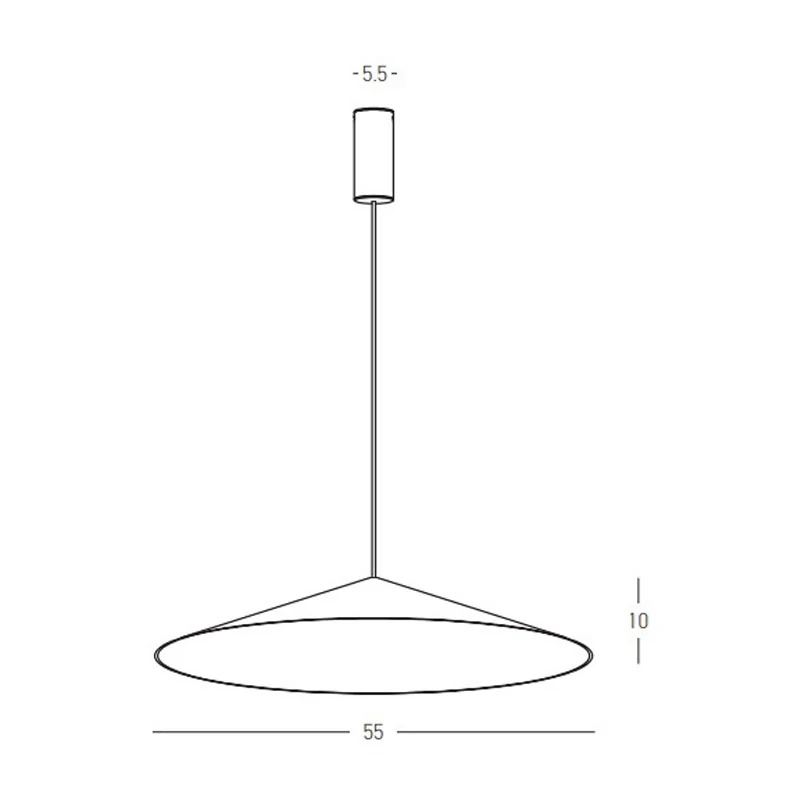 Pakabinamas LED šviestuvas 11W 3000K – pudros rožinis