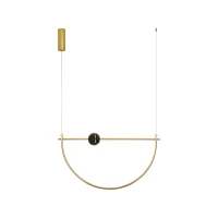 LED pendant light 32W 2700K/3000K – brushed brass - Image 2