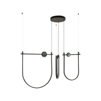LED pendant light 81W 2700K/3000K – matt black - Image 2