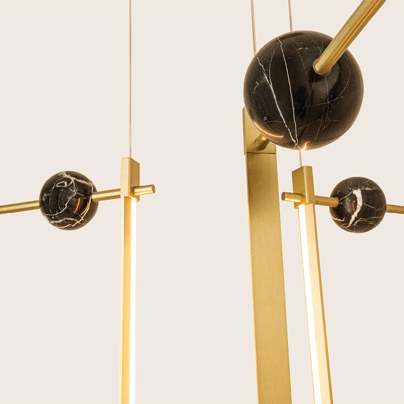 LED pendant light 81W 2700K/3000K – brushed brass