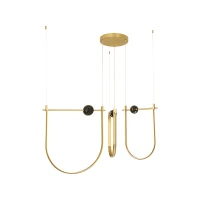 LED pendant light 81W 2700K/3000K – brushed brass