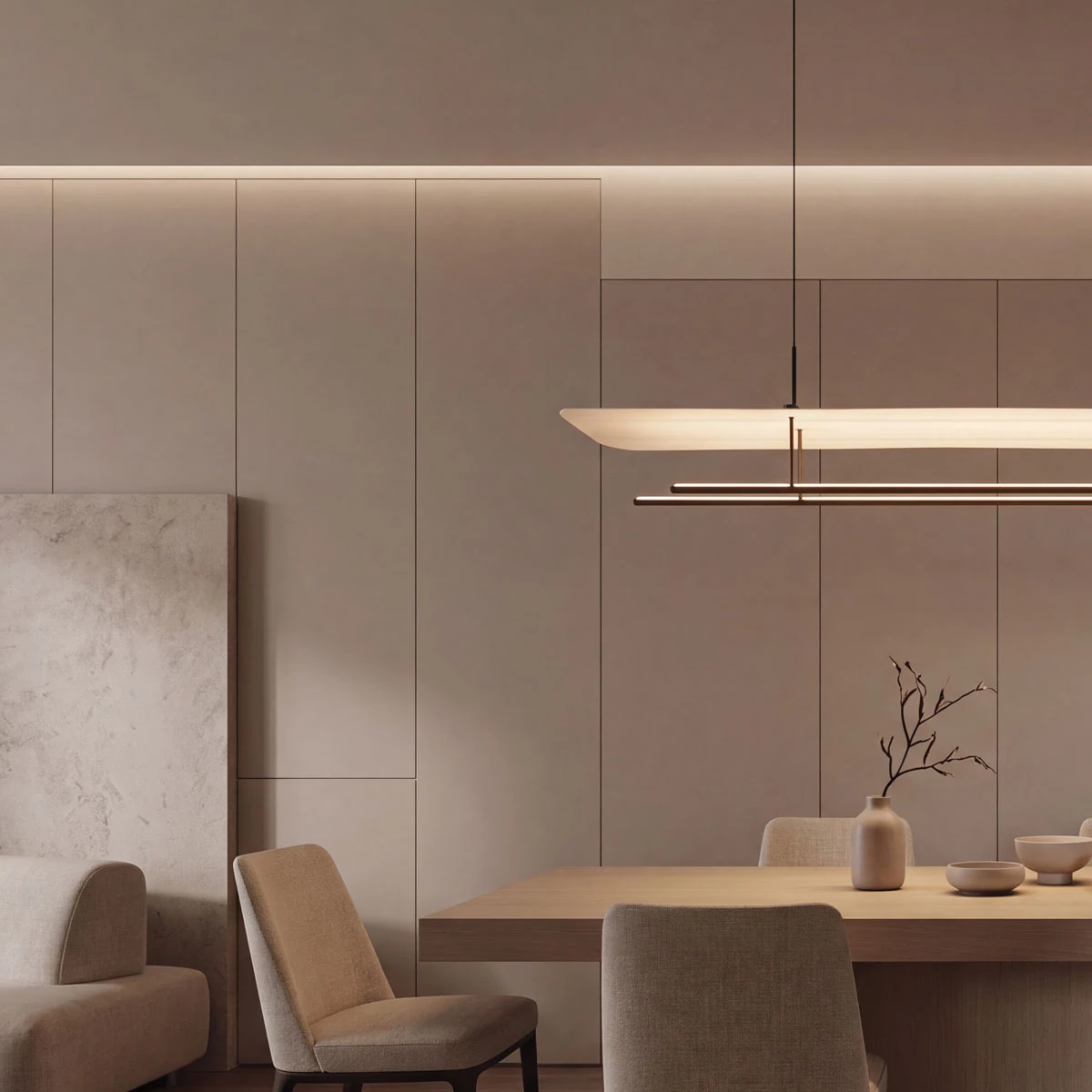 LED pendant light 47W 2700K/3000K – matt black