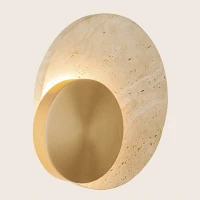 LED wall light 8W 2700K/3000K – brushed gold - Image 3