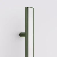 Wall light 120 cm – linear, olive green, warm LED - Image 5