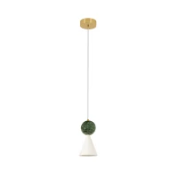 Pakabinamas LED šviestuvas 8W 2700K/3000K – matinis baltas - Nuotrauka 1