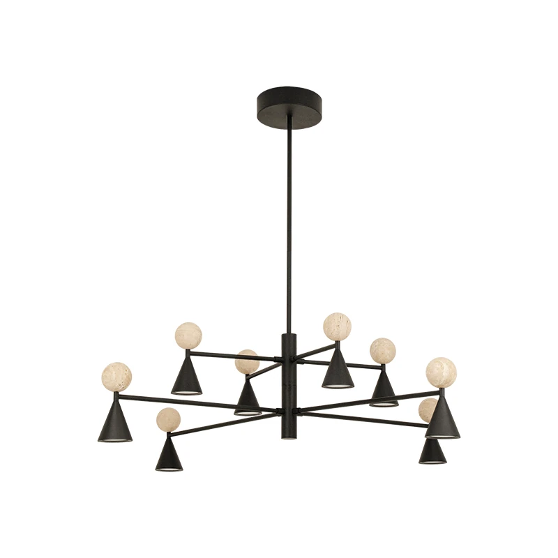 Pakabinamas LED šviestuvas 59W 2700K/3000K – matinis juodas