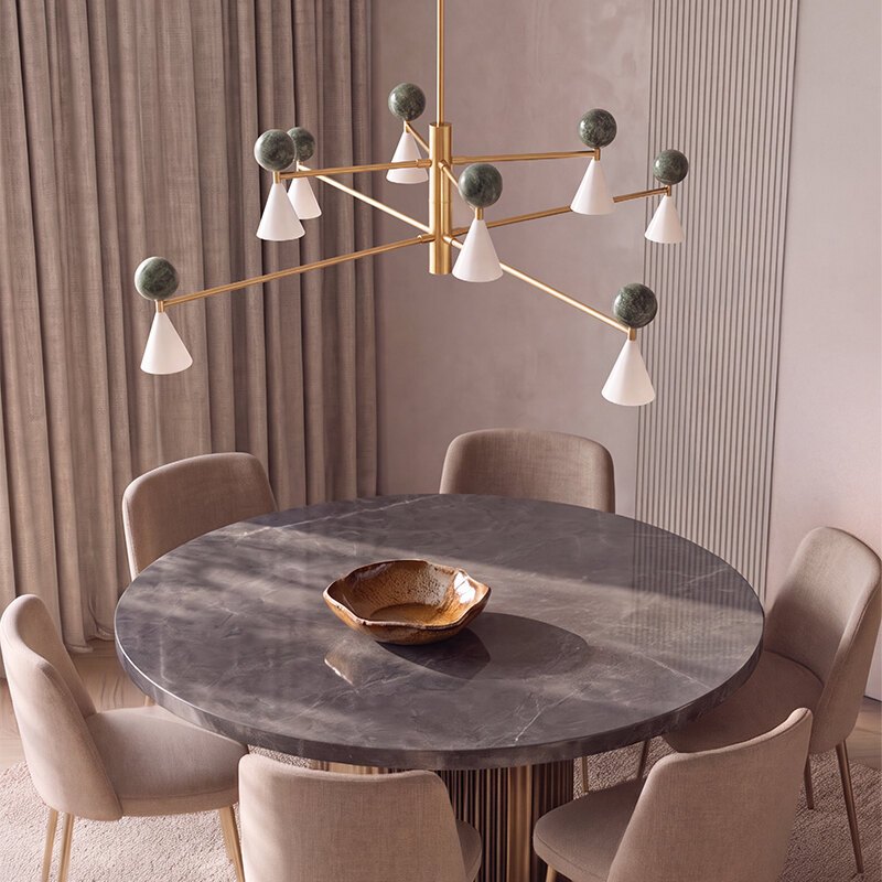 Pakabinamas LED šviestuvas 59W 2700K/3000K – matinis baltas