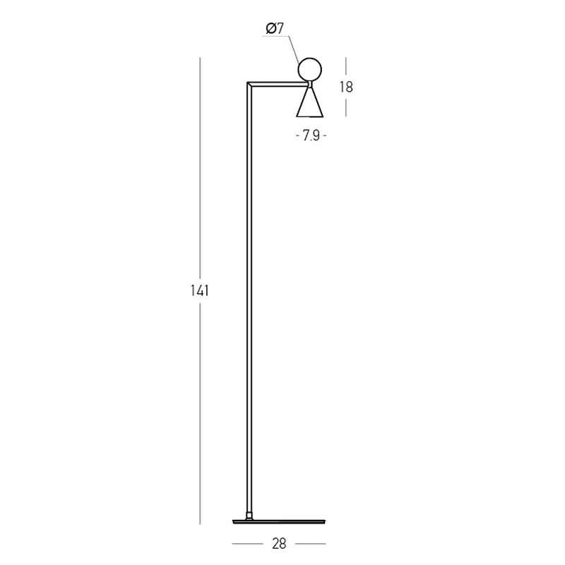 LED toršeras 8W 2700K/3000K – matinis baltas, reguliuojamo ryškumo