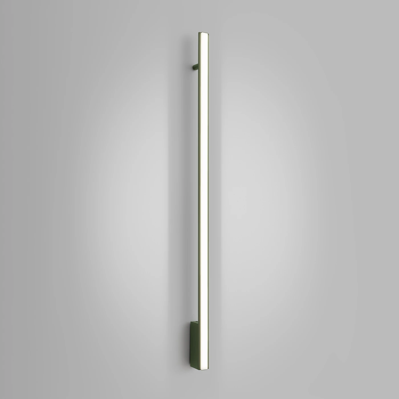 Wall lamp 118.5 cm – linear, olive green, CRI98 LED