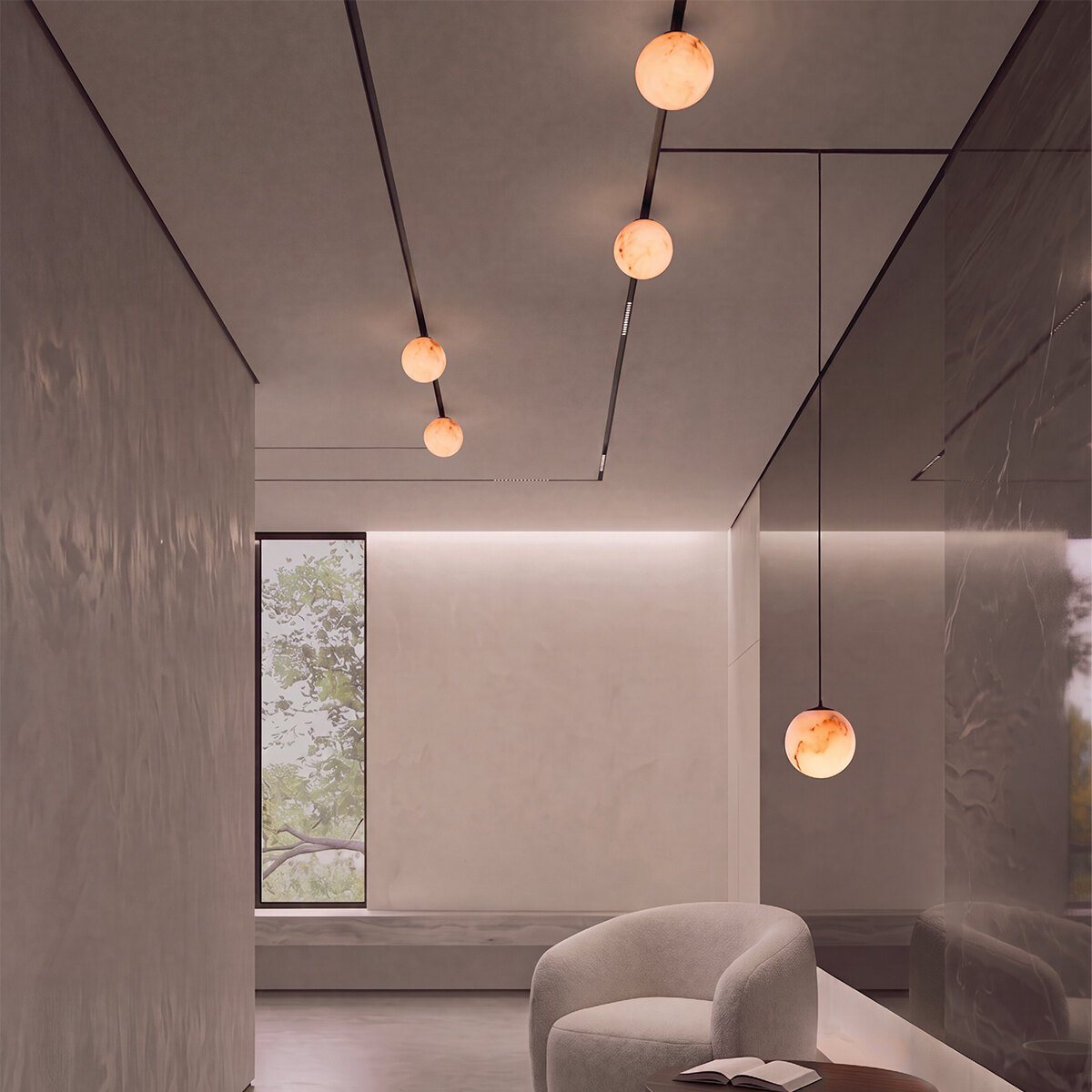 Magnetinės sistemos LED šviestuvas 5W 2700K – matinis juodas, DALI valdymas