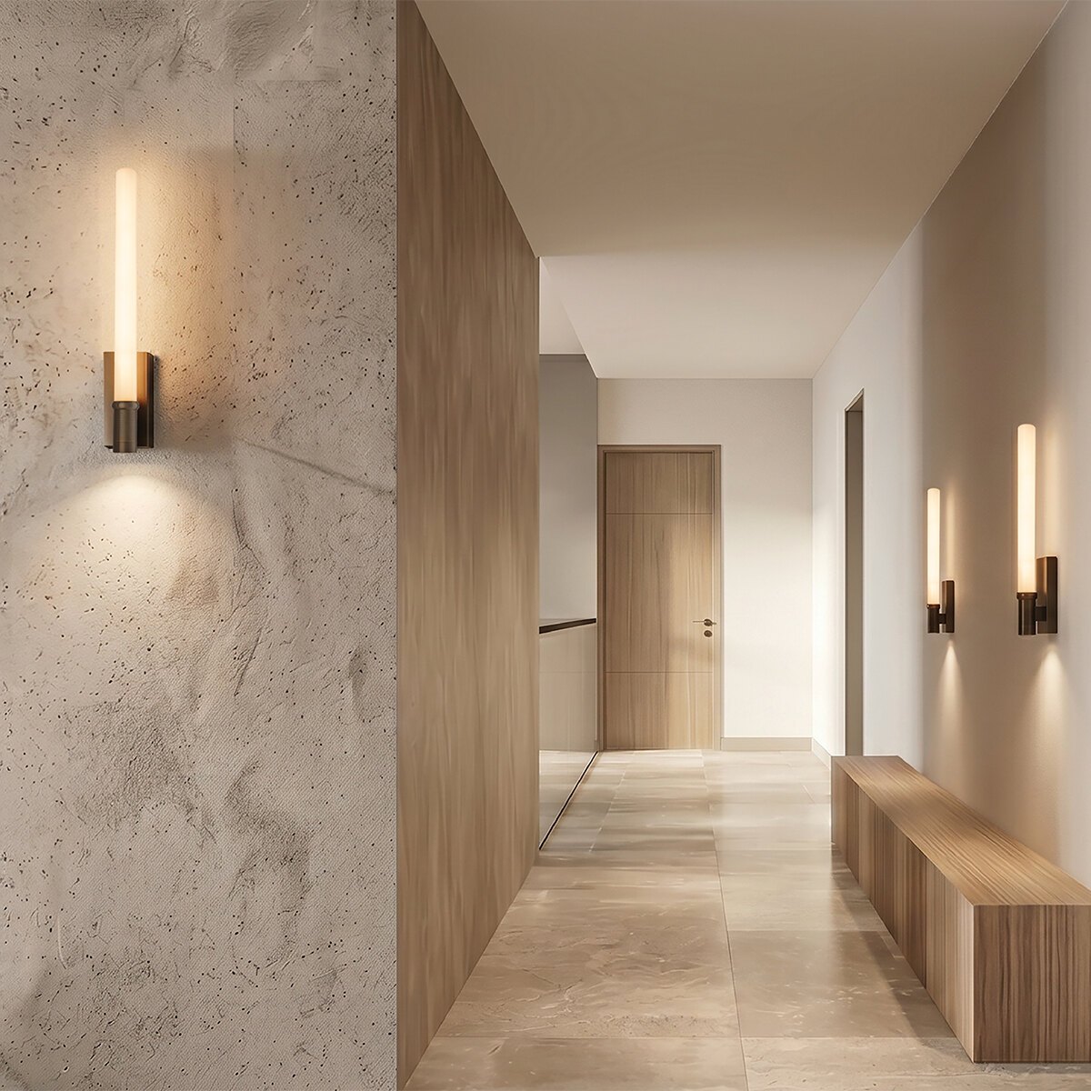 Sieninis LED šviestuvas 9W 2700K/3000K – baltas
