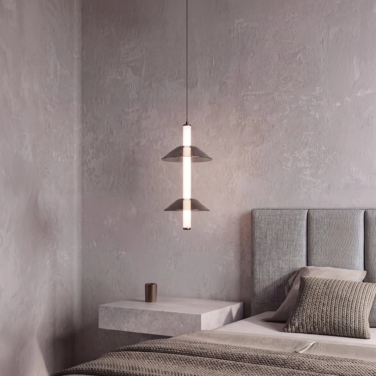 Pakabinamas LED šviestuvas 7W 2700K/3000K – juodas