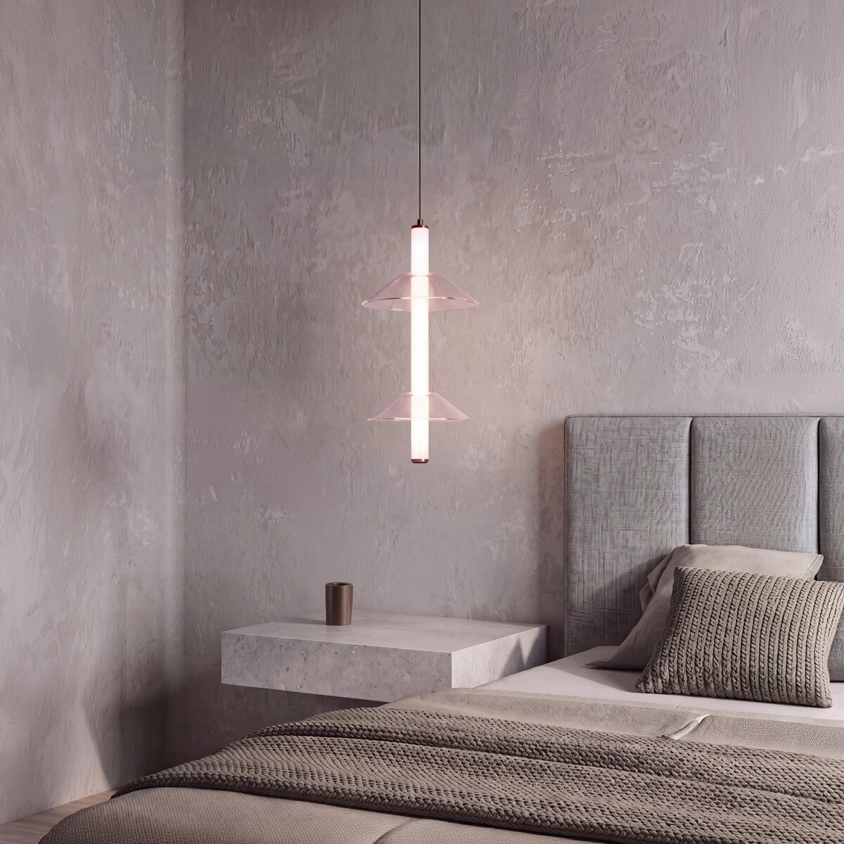Pakabinamas LED šviestuvas 7W 2700K/3000K – juodas