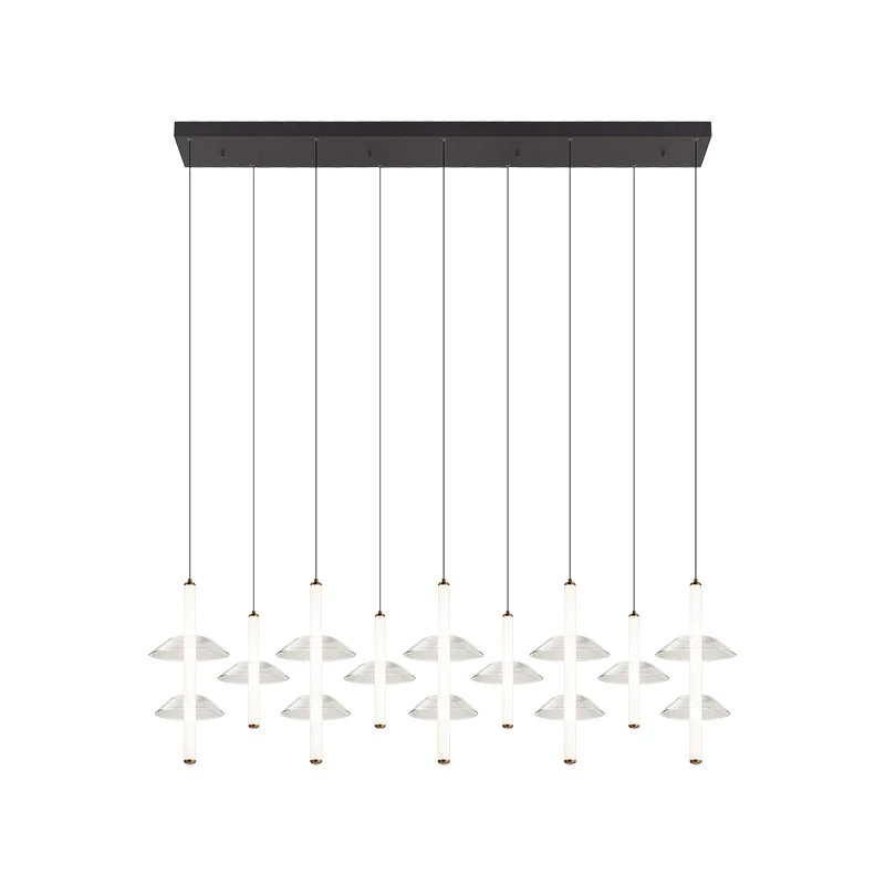 Linijinis pakabinamas LED šviestuvas 42W 2700K/3000K – juodas
