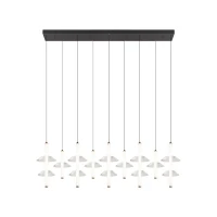 Linijinis pakabinamas LED šviestuvas 42W 2700K/3000K – juodas - Nuotrauka 2