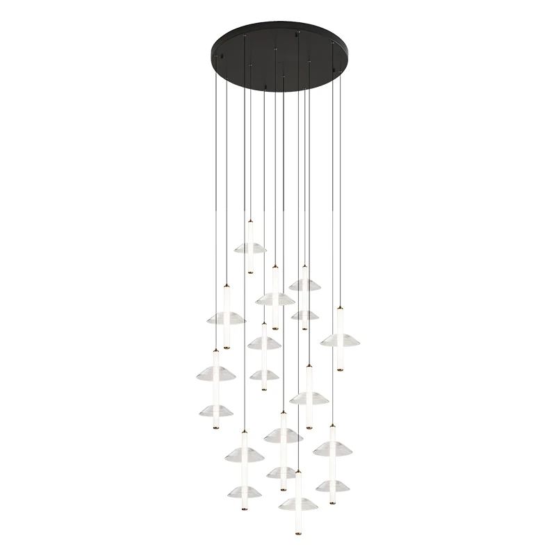 Pakabinamas LED šviestuvas 47W 2700K/3000K – juodas