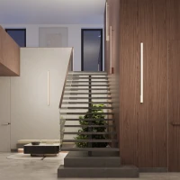 Wall lamp 120 cm – linear, red ochre, LED 15W - Image 11