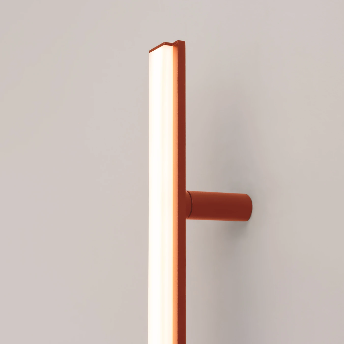 Wall lamp 120 cm – linear, red ochre, LED 15W