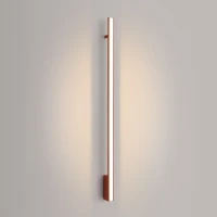 Wall lamp 120 cm – linear, red ochre, LED 15W - Image 1