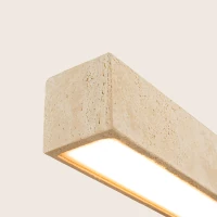 Linijinis pakabinamas LED šviestuvas 32W 3000K – matinis juodas - Nuotrauka 4