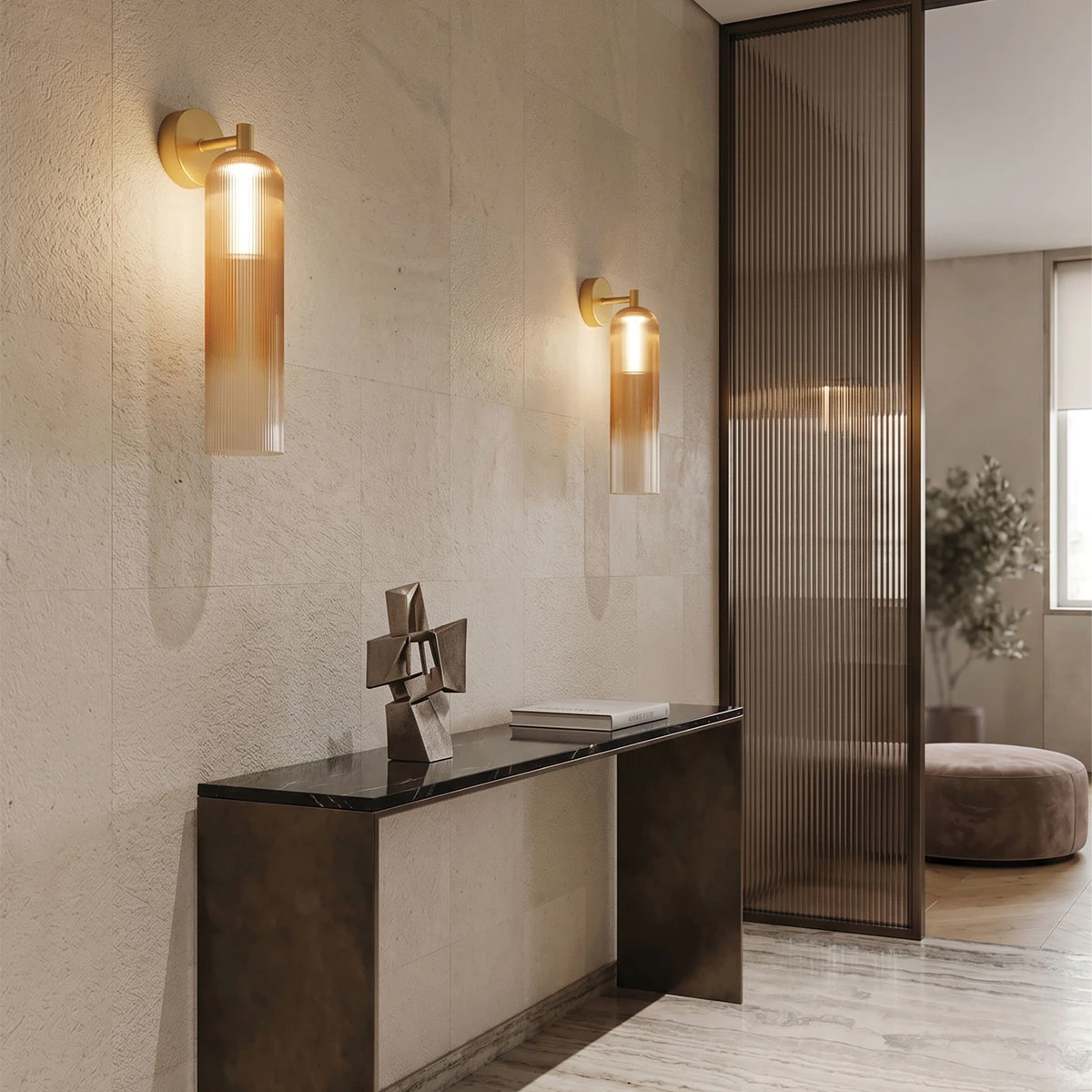 Sieninis LED šviestuvas 7W 2700K/3000K/4000K – šampano spalvos