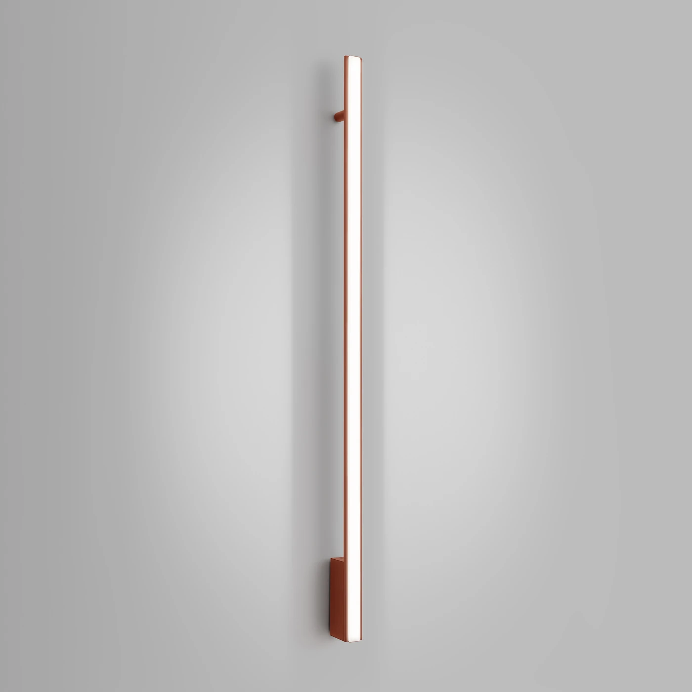 Sieninis šviestuvas 120 cm – linijinis, raudona, LED CRI98