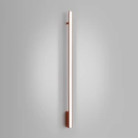 Sieninis šviestuvas 120 cm – linijinis, raudona, LED CRI98 - Nuotrauka 1