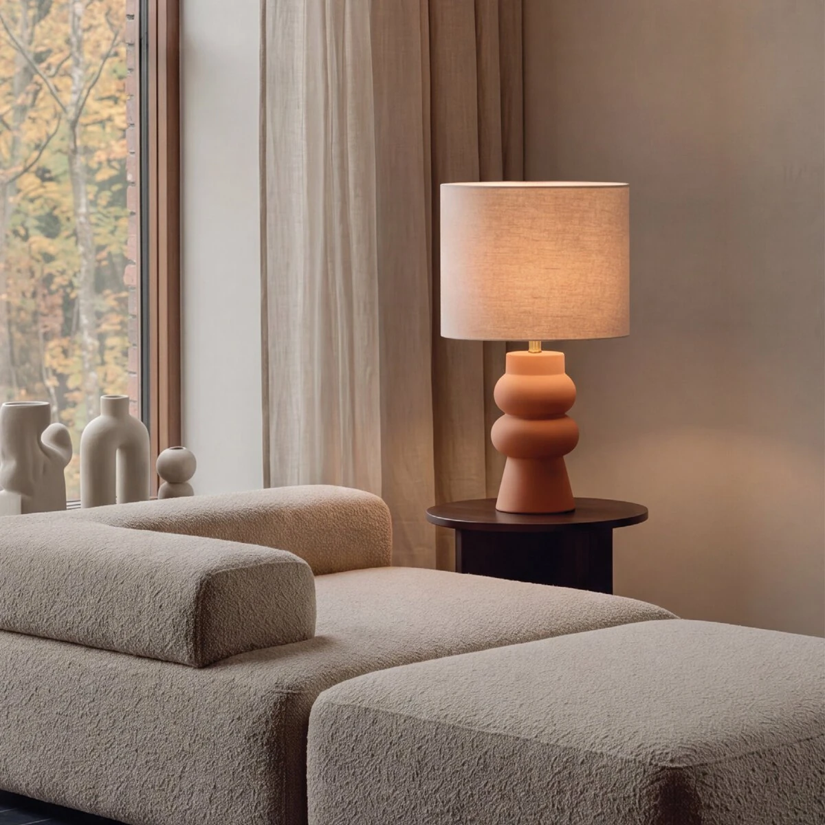 Table lamp 1xE27 – beige