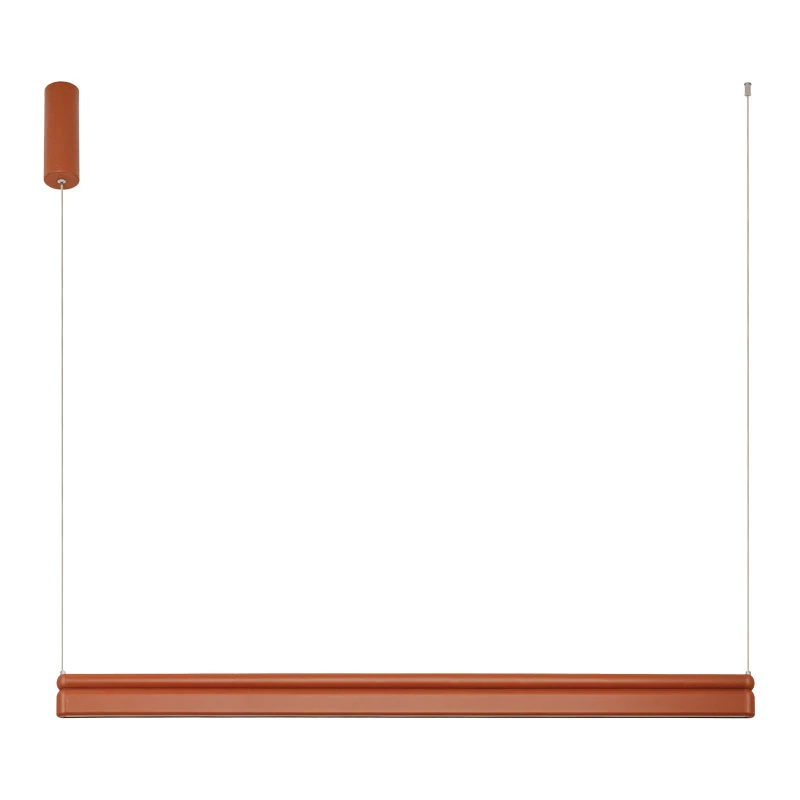 Linear LED pendant light 40W 2700K/3000K – matt brown