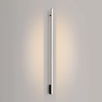 Wall lamp 151 cm – linear, black, warm LED light - Image 1