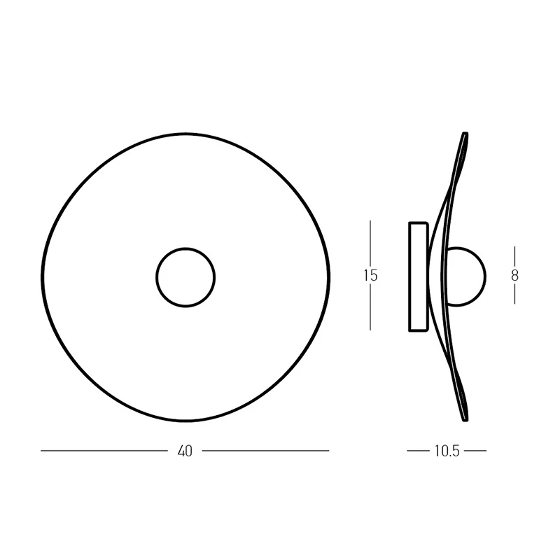 Wall light 1xG9 – brushed brass