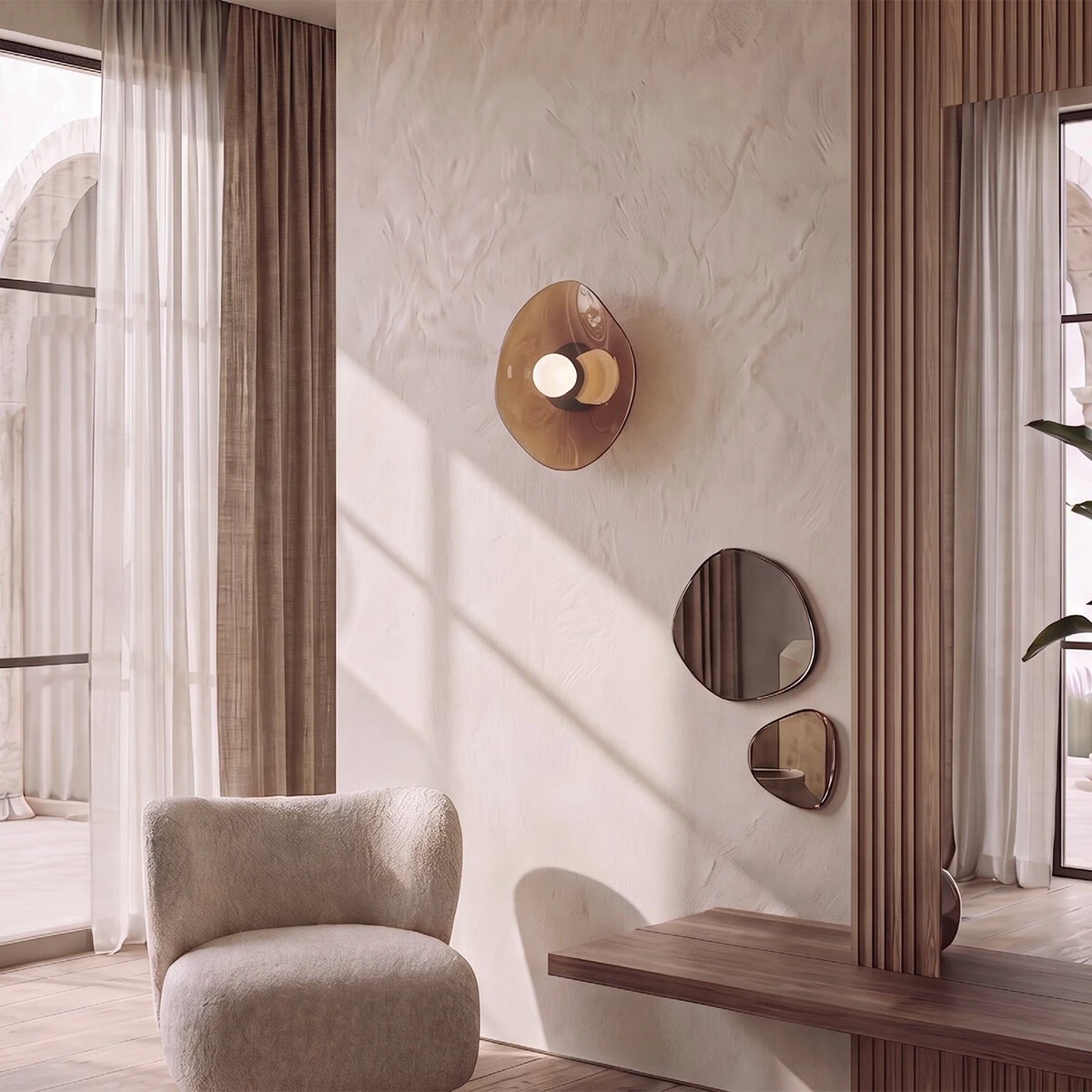 Wall light 1xG9 – brushed brass