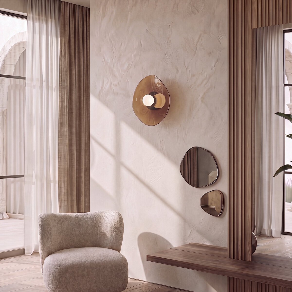 Wall light 1xG9 – brushed brass