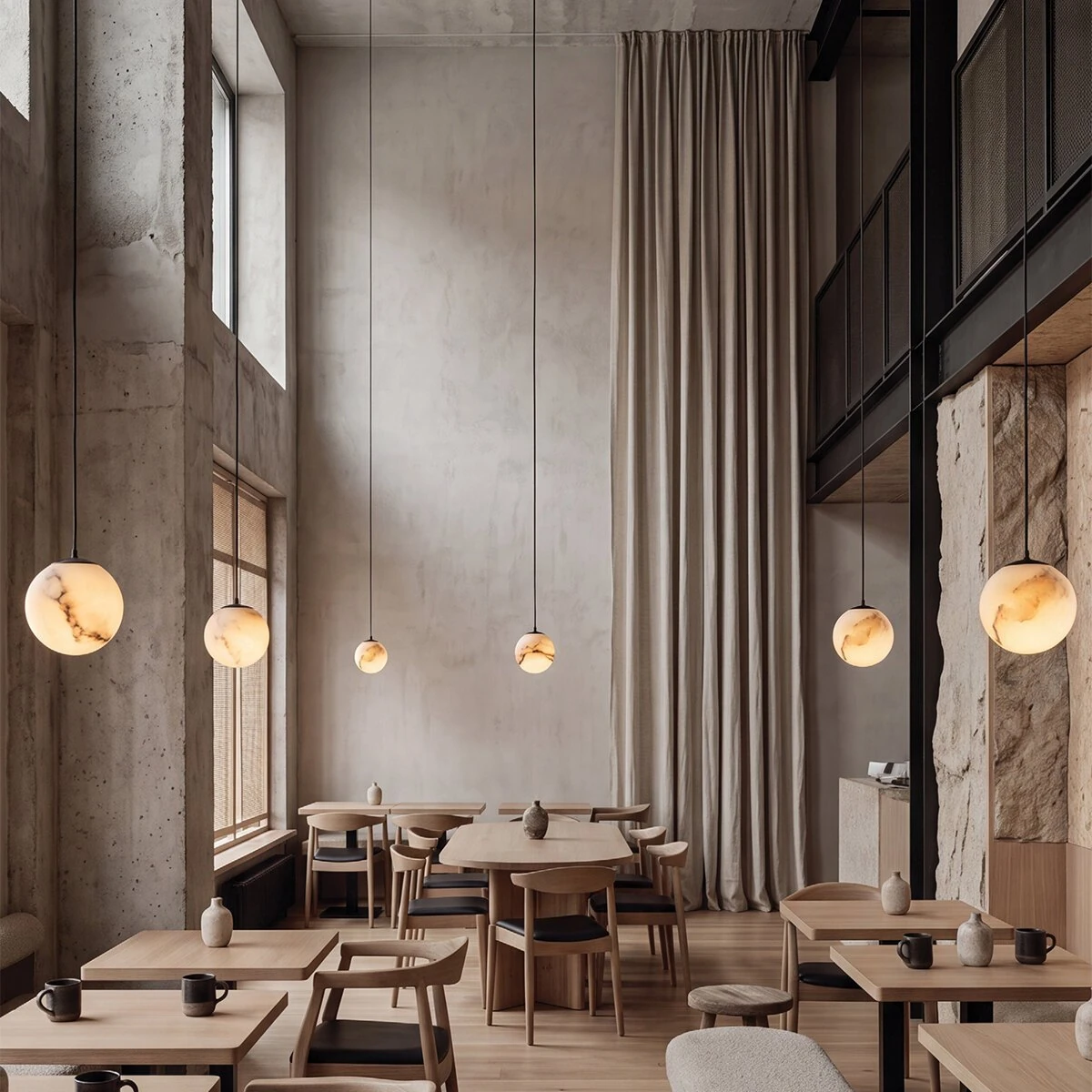 LED pendant light 5W 2700K/3000K – matt black, DALI control