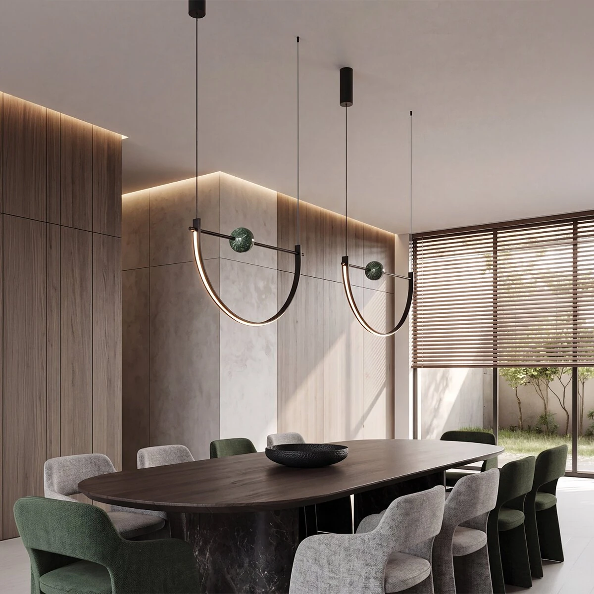 LED pendant light 16W 2700K/3000K – matt black