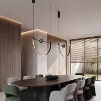 LED pendant light 16W 2700K/3000K – matt black - Image 1