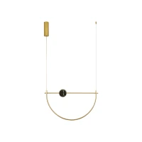 LED pendant light 16W 2700K/3000K – brushed brass - Image 1